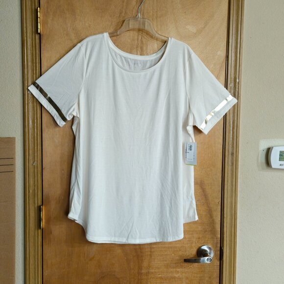 Old Navy Active XXL T Shirt  Short Sleeve Cream Gold - Picture 1 of 8